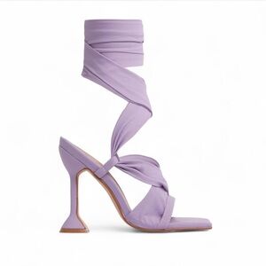 Ego Elegant Lavender Wrap Heels